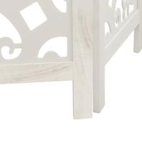 Kamerscherm met 6 panelen massief paulowniahout wit - thumbnail