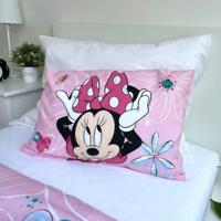 Disney Minnie Mouse peuterdekbedovertrek flowers - 100 x 135 cm - Katoen - roze - thumbnail