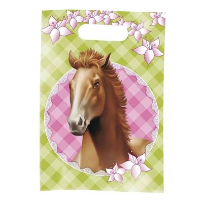 Haza Witbaard Uitdeelzakjes paarden, 6st.