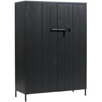 WOOOD Opbergkast 'Bruut' kleur Zwart - thumbnail