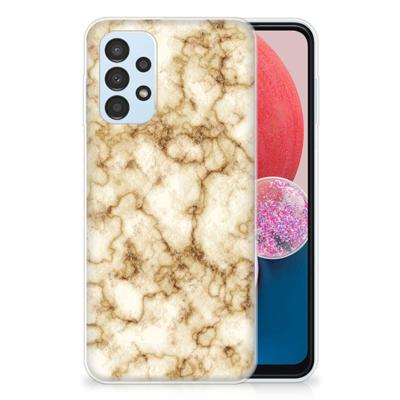 Samsung Galaxy A13 4G | TPU | Siliconen hoesje | Marmer Goud