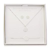 Zilveren Sieraden Set - Mandala van Geluk - 999 verzilverd - thumbnail