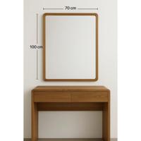 Wandspiegel Home ESPRIT Bruin Natuurlijk Stads 70 x 3 x 100 cm - thumbnail