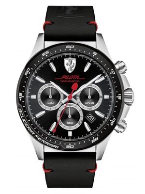 Scuderia Ferrari Pilota Chronograph Staal 45mm | 830389