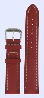Horlogeband Tissot T600013018 Leder Rood 20mm