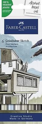 Faber Castell Sketchmarker Goldfaber - etui 6 stuks - Architecture