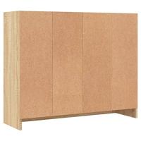 Dressoir 91x28x75 cm bewerkt hout sonoma eikenkleurig - thumbnail