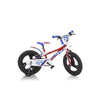 Dino Bikes Dino jongensfiets r1 16 inch rood/blauw - thumbnail