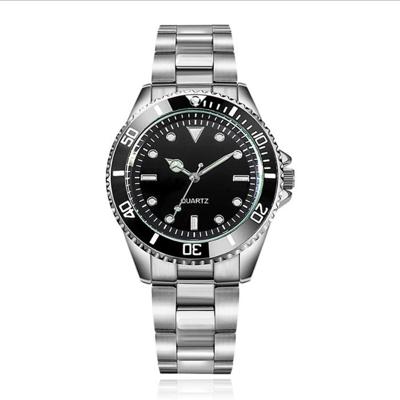 LGT JWLS Submariner Herenhorloge - Metalen Zilveren Schakelband, Zwart Duikboot-geïnspireerd Uurwerk