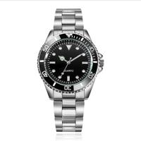 LGT JWLS Submariner Herenhorloge - Metalen Zilveren Schakelband, Zwart Duikboot-geïnspireerd Uurwerk - thumbnail