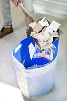 Pack-bag blauw 95 x 65 mm afval/puin-hulpmiddel - thumbnail