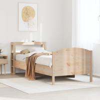 Bedframe zonder matras massief grenenhout 75x190 cm - thumbnail