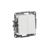Schneider Electric EPH0670121D Dubbele wisselschakelaar Asfora Wit (RAL 9003) 1 stuk(s) - thumbnail