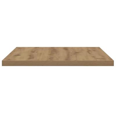 Wandschappen 4 st 60x30x1,5 cm bewerkt hout artisanaal eiken