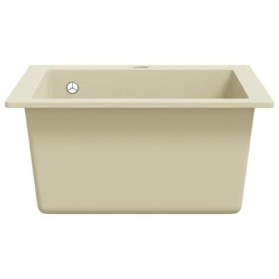 Gootsteen enkele bak graniet beige