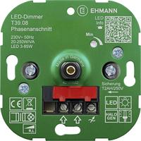 Ehmann 3900x0800 Dimmer (inbouw) Geschikt voor lampen: LED-lamp, Spaarlamp, Halogeenlamp, Gloeilamp - thumbnail