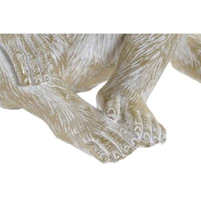 Decoratieve figuren Home ESPRIT Gouden Aap Tropisch 21 x 17 x 25 cm (3 Stuks)