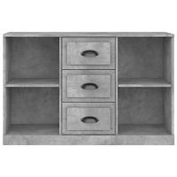 Dressoir 104,5x35,5x67,5 cm bewerkt hout betongrijs - thumbnail