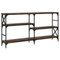 Wandtafel 150x29x76,5 cm bewerkt hout gerookt eikenkleurig - thumbnail