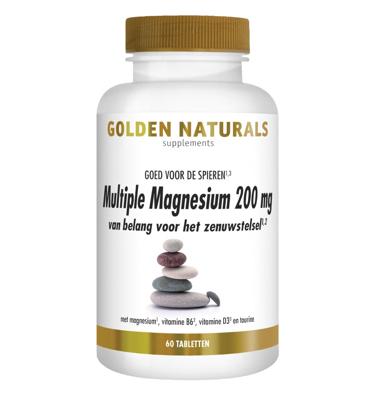 Golden Naturals Multiple Magnesium 200mg Tabletten