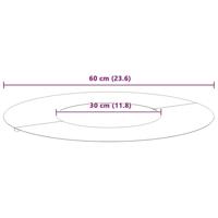 VidaXL Geschikt voor platte boomringen 5 pcs wit ø30 / 60 cm staal - thumbnail