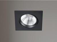 Trio Led inbouwspotPamir Square 5,5w - 3000K - 8,5cm zwart - 650410132 - thumbnail
