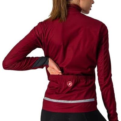 Castelli GO fietsjack fietsjack rood dames XL