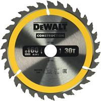 DeWALT Cirkelzaagblad voor Hout | Construction | Ø 160mm Asgat 20mm 30T - DT1932-QZ - thumbnail