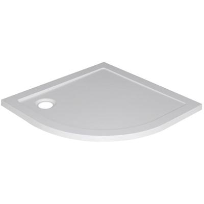 Xellanz Luxe Kwartronde Douchebak SMC 90x90x4cm Inbouw Wit