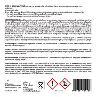Interline chloortabletten long90 20gram/1kg - thumbnail