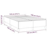 Bedframe zonder matras 120x190 cm stof zwart - thumbnail