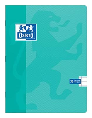 Oxford School schrift, ft A5, 72 bladzijden, met kantlijn, gelijnd, geassorteerde kleuren