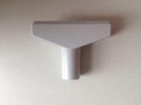 T-stuk 60 mm grijs voor profiel-1 - thumbnail