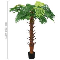 Kunstplant met pot cycaspalm 160 cm groen - thumbnail