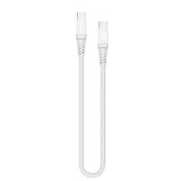 Mobilize Strong Nylon Cable USB-C to USB-C 20cm. 100W White - thumbnail