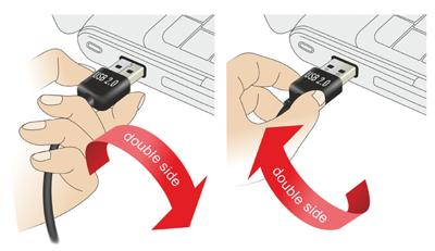DeLOCK USB 2.0 male left/right > micro-B, 3m kabel DeLOCK USB 2.0 male left/right > micro-B, 3m kabel