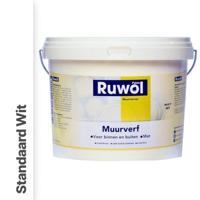 Ruwol Muurverf binnen en buiten Mat Standaard Wit 10 liter - thumbnail