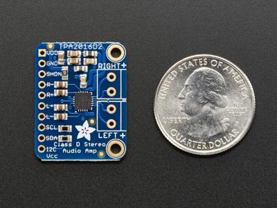 Adafruit Stereo 2.8W Class D Audio Amplifier - I2C Control AGC - TPA2016 [ADA1712]