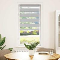 Zebra rolgordijn 65x150 cm stofbreedte 60,9 cm lichtgrijs - thumbnail