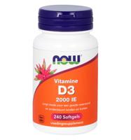 NOW Vitamine D3 2000 IE Softgels - thumbnail