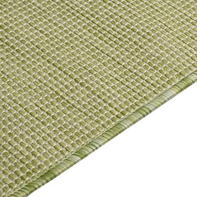 VidaXL Buitenkleed platgeweven 140x200 cm groen