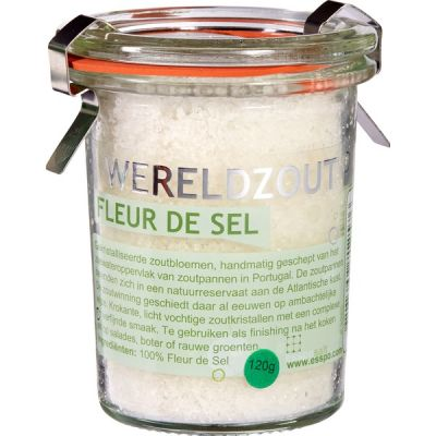 Esspo Fleur De Sel Wereld Zout - in glazen pot