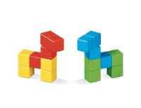 Geomag MagiCube Green Line neodymium magneetspeelgoed 16 stuk(s) Multi kleuren - thumbnail