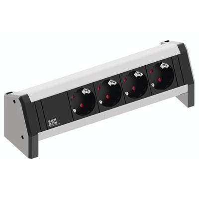 Bachmann 902.0049 Stekkerdoos zonder schakelaar Zwart, Aluminium GST18i aansluitbus