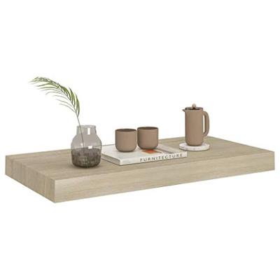 Wandschap zwevend 50x23x3,8 cm MDF eikenkleurig