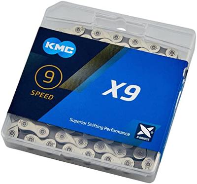 KMC x9 silver/grey bike chain - thumbnail