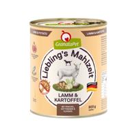 GRANATAPET Liebling's Mahlzeit Lamb and potato - natvoer voor honden - 800g - thumbnail