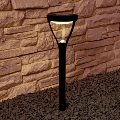 Solar priklamp birdie zwart met warm wit licht
