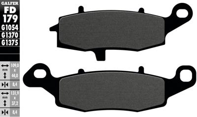GALFER remblokken "fd179" brake pad fd179 g1054 organic