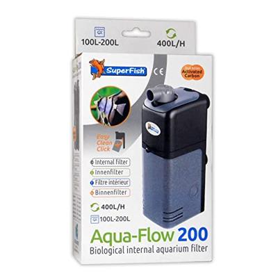 Superfish Aquaflow 200 Binnenfilter - 500 L/H voor Middelgrote Aquaria, Heldere en Gezonde Waterkwaliteit